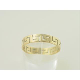 Gold 14k ring Greek key ΔΑ 000716  Weight:1.63gr
