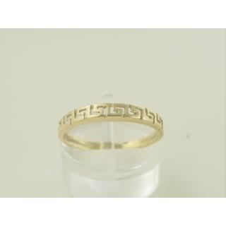 Gold 14k ring Greek key ΔΑ 000717  Weight:1.2gr