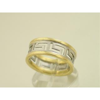 Gold 14k ring Greek key ΔΑ 000718  Weight:5.12gr