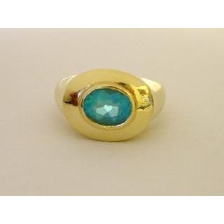Gold 14k ring with semi precious stones ΔΑ 000766  Weight:8.5gr