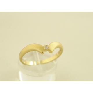 Gold 14k ring with Zircon ΔΑ 000782  Weight:2gr