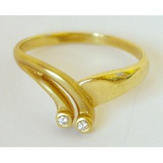 Gold 14k ring with Zircon ΔΑ 000784  Weight:2.78gr