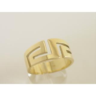 Gold 14k ring Greek key ΔΑ 000792  Weight:8.79gr