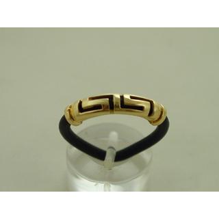Gold 14k ring Greek key ΔΑ 000844  Weight:1.4gr