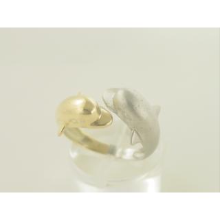 Gold 14k ring Dolphin ΔΑ 000854  Weight:4.76gr