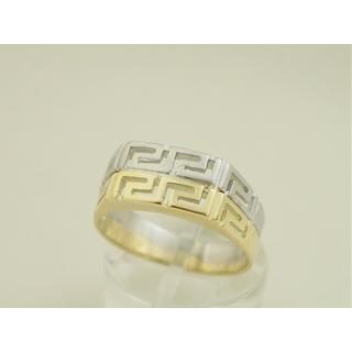 Gold 14k ring Greek key ΔΑ 000868  Weight:4.6gr