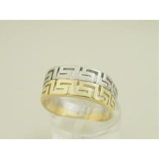 Gold 14k ring Greek key ΔΑ 000869  Weight:4.2gr