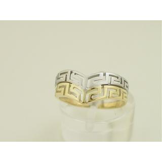 Gold 14k ring Greek key ΔΑ 000872  Weight:2.5gr