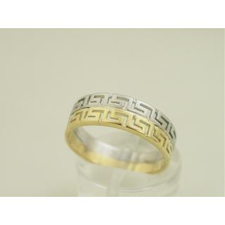 Gold 14k ring Greek key ΔΑ 000873  Weight:2.8gr