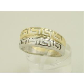 Gold 14k ring Greek key ΔΑ 000879  Weight:3.2gr