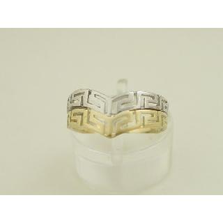 Gold 14k ring Greek key ΔΑ 000884  Weight:2.4gr