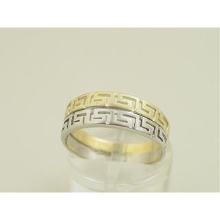 Gold 14k ring Greek key ΔΑ 000885  Weight:3.4gr