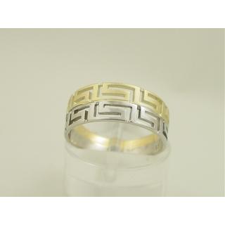 Gold 14k ring Greek key ΔΑ 000886  Weight:3.3gr