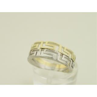 Gold 14k ring Greek key ΔΑ 000888  Weight:2.8gr