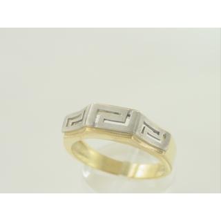 Gold 14k ring Greek key ΔΑ 000904  Weight:5.39gr