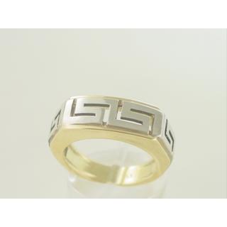 Gold 14k ring Greek key ΔΑ 000906  Weight:7.5gr