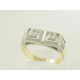 Gold 14k ring Greek key ΔΑ 000907  Weight:6.49gr