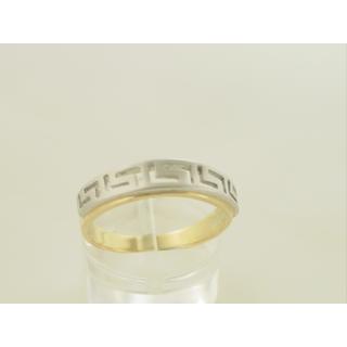 Gold 14k ring Greek key ΔΑ 000908  Weight:3.55gr