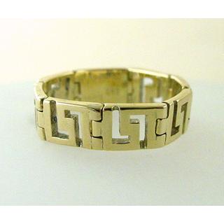 Gold 14k ring Greek key ΔΑ 000909  Weight:3.5gr