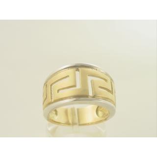 Gold 14k ring Greek key ΔΑ 000923  Weight:9.44gr