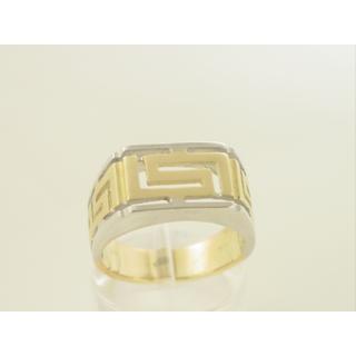 Gold 14k ring Greek key ΔΑ 000925  Weight:5.73gr