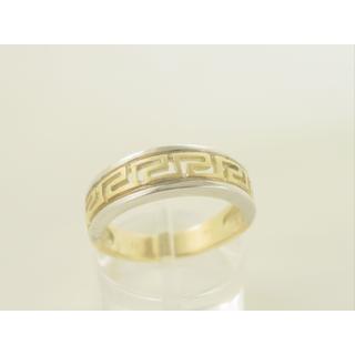 Gold 14k ring Greek key ΔΑ 000931  Weight:4.98gr