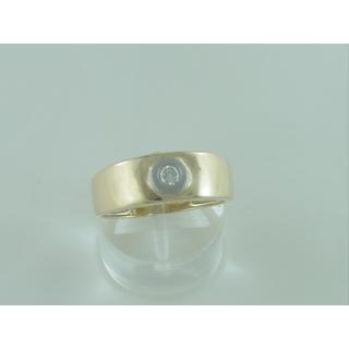 Χρυσό δαχτυλίδι Κ14 με πέτρες ζιργκόν Μοντέρνα-Διάφορα ΔΑ 000934  Βάρος:5.3gr