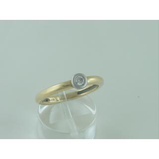 Gold 14k ring with Zircon ΔΑ 000941  Weight:3.61gr