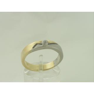 Gold 14k ring with Zircon ΔΑ 000944  Weight:4.59gr