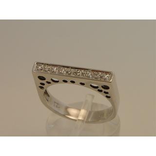 Gold 14k ring with Zircon ΔΑ 000990  Weight:4.49gr