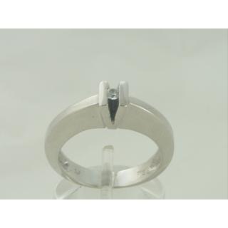 Gold 14k ring Solitaire with Zircon ΔΑ 000994  Weight:5.61gr