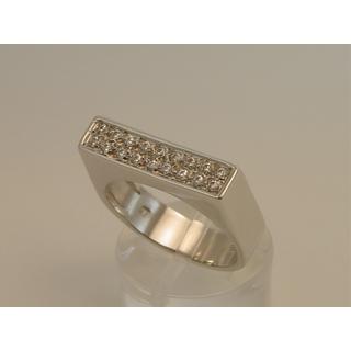 Gold 14k ring with Zircon ΔΑ 001007  Weight:6.1gr