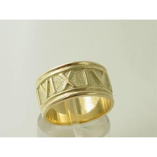 Χρυσό δαχτυλίδι Κ14 χωρίς πέτρες Μοντέρνα-Διάφορα ΔΑ 001039  Βάρος:11.05gr