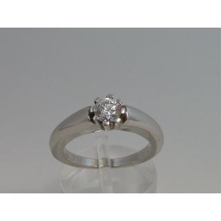 Gold 14k ring Solitaire with Zircon ΔΑ 001041  Weight:6.95gr