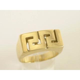 Gold 14k ring Greek key ΔΑ 001049  Weight:10.5gr