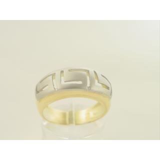 Gold 14k ring Greek key ΔΑ 001050  Weight:6.06gr