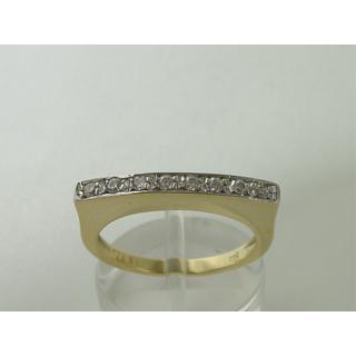 Gold 14k ring with Zircon ΔΑ 001064  Weight:4.2gr