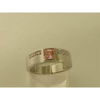 Gold 14k ring with Zircon ΔΑ 001076  Weight:4.68gr