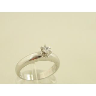 Gold 14k ring Solitaire with Zircon ΔΑ 001079  Weight:5.19gr