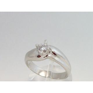 Gold 14k ring Solitaire with Zircon ΔΑ 001085  Weight:5.43gr