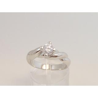 Gold 14k ring Solitaire with Zircon ΔΑ 001088  Weight:5.88gr