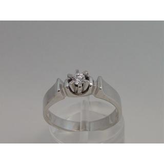 Gold 14k ring Solitaire with Zircon ΔΑ 001090  Weight:4.34gr