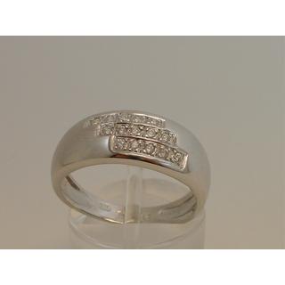 Gold 14k ring with Zircon ΔΑ 001104  Weight:5.11gr