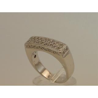 Gold 14k ring with Zircon ΔΑ 001113  Weight:7.29gr
