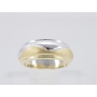 Χρυσό δαχτυλίδι Κ14 με πέτρες ζιργκόν Μοντέρνα-Διάφορα ΔΑ 001114  Βάρος:6.95gr