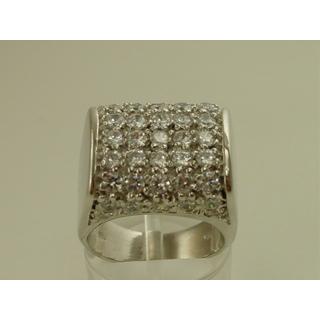 Gold 14k ring with Zircon ΔΑ 001136  Weight:14.13gr