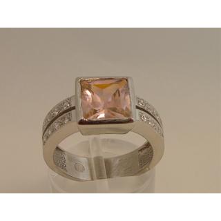 Gold 14k ring with Zircon ΔΑ 001142  Weight:6.1gr