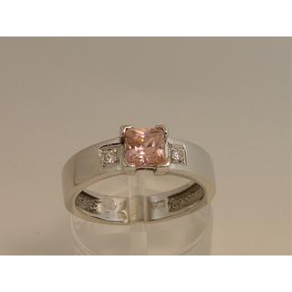 Gold 14k ring with Zircon ΔΑ 001145  Weight:3.9gr