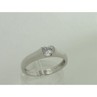 Gold 14k ring Solitaire with Zircon ΔΑ 001149  Weight:4.73gr