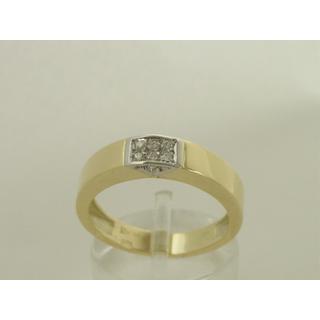 Gold 14k ring with Zircon ΔΑ 001157  Weight:4.97gr